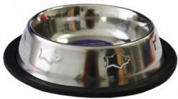 Уют Миска металлическая 0,47 л на резинке с рисунком (1х12шт, 96 шт/кор)