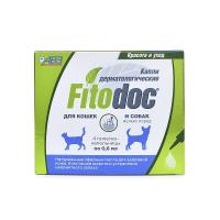 ФИТОДОК капли дерматолог. для кошек и собак мелких пород 0,6мл*4пип