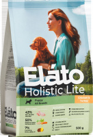 Элато Holistic Lite корм для щенков всех пород с курицей и индейкой 500гр