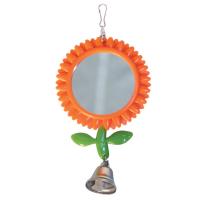 Зеркало-подсолнух с колок.д/птиц 15,5х8см /блистер/