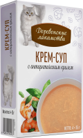 Деревенские лакомства крем-суп с антарктическим крилем д/кошек 4 шт по 35г*20