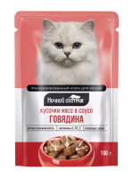 Ночной Охотник конс. д/к Говядина в соусе дой-пак 100гр.