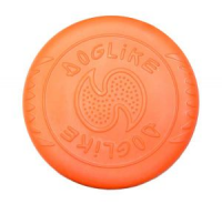 Тарелка летающая большая "Доглайк" (Оранжевый) 25см 1*10