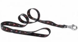 Поводок CLUB G20/120 черный с рисунком