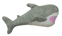 №1 Игрушка для собак Акуленок с пищалкой, серый, текстиль, 32Х21х16см, 1*80