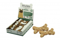 ДеликаЧойс Кость из сыромятной кожи с овощами 750-900г 1х30шт/уп х10уп/кор