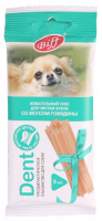 Снек жеват. DENTсо вкус.говядины д/мел.собак (0953)