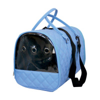 №1 Favorite Сумка-переноска для животных с вентиляц.отверстиями, 28*47*30см, искусств.кожа,голубая