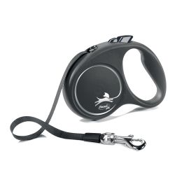 Флекси Блэк Дизайн S 5м 15кг черная Рулетка-ремень 1*12шт