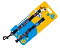 УЮТ Комплект ЮНИОН 1,0х120 см поводок/1,0х30 см ошейник,1х108шт цвет в асс-те