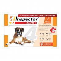 Инспектор Квадро Капли 3пип для собак 25-40кг от внутр.и внеш.паразитов