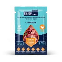 Ночной Охотник Urinary д/кошек профил.мочек.болезни кусочки в соусе Телятина и Ягненок дой-пак 85гр