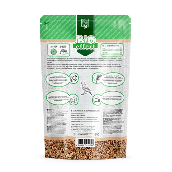 Био Эффект BON APPETIT Premium 650г. д/канареек полнорационный*12 