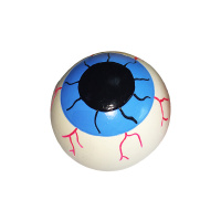 №1 Мячик глаз голубой с пищалкой, латекс, 6,0 см, Игрушка для собак 1*144шт