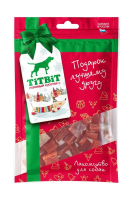 Кубики из лосося лакомство для собак Новогодняя коллекция 80 гр 