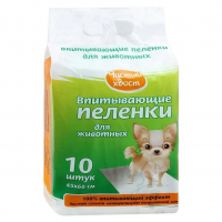 Пеленки впитывающие,Чистый хвост 60*45 10шт. в пакете 1*40 (УП)