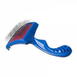 Пуходерка пластмассовая фигурная ручка с каплей Г9