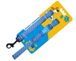 УЮТ Комплект Тесьма 1,5х120 см поводок/1,5х40 см ошейник, 1х72шт, 1*108шт цвет в асс-те