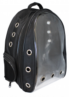 №1 Favorite Рюкзак-переноска д/животн.с панор.видом,вентил.отверст.,21x23x41см,черный