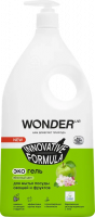 WONDER LAB Экогель для мытья посуды Яблочный цвет 1л