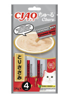 INABA ЧАО ЧУРУ пюре д/кошек куриное филе для здоровья ЖКТ (14гр.*4) 4RU132