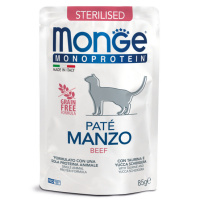 Monge Cat Monoprotein д/стерилизованных кошек Говядина пауч 85гр