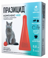 Празицид комплекс НЕО для кошек 4-8кг, 1*0,8 мл