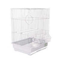 №1 Клетка для птиц, 30*23*39, прямоугольная, укомплектованная,белая,1*10шт