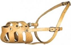 Намордник кож.цельнокроенный д/добермана