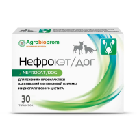 Нефрокэт/дог 30 таб для лечения и профилактики заболеваний мочеполовой системы