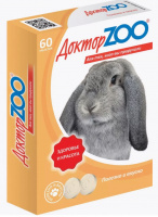 ДокторZOO Мультивитаминное лакомство для Кроликов 60таб. ш/б=6шт.