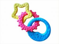 Уют грызаки для собак, связка звезда, шестеренка кольцо, литые 17 cм,1*130шт