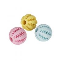 УЮТ Игрушка "Шарик для лакомств" д.собак, TPR, 5см, роз/голуб/желт 1*240шт