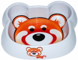 №1 Миска фигурная "Мишка", меламиновая, 16,0х12,5см, 200мл, 1*12 (кор.96 шт)