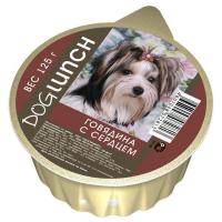 Дог Ланч кон.д/собак крем-суфле Говядина с сердцем 125г/10ШТ