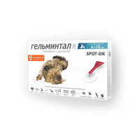 Гельминтал К 3пип spot-on для кошек 4-10 кг