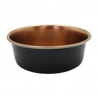 Уют Миска металлическая 1,9л; D=21см матово-черная/медная (1*36шт/кор)