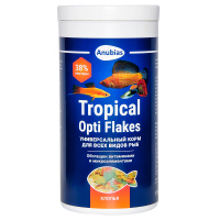 Anubias Tropical Opti Flakes, Корм для рыб, хлопья 1л(170гр) 
