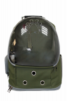 №1 Favorite Рюкзак-переноска д/животных с панорамн. видом, вентиляц. отверст., 20x25x41см, зеленый