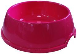 №1 Favorite Миска круглая пластиковая большая, 27х8см, 1700мл, красная,1*40шт