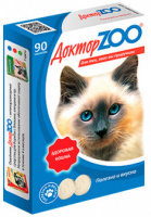 Доктор ZOO с мор.вод. д/кош. синие"Здоровый иммунитет" 90т 1*6