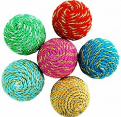 Уют Мяч-погремушка нейлон с люрексом, 5 см 1*18 ведер 20 шт в ведре