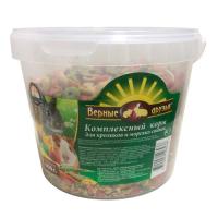 Верные Друзья комплексный корм для кроликов и морских свинок 900гр. 1/4