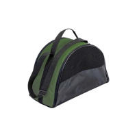 №1 Сумка-переноска Эконом средняя, карман/ремень раскладная, 44х22х29 см., Зеленая 1*5шт