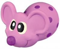 №1 Мини мышка розовая с пищалкой , латекс, 8,0 см, Игрушка для собак 180шт