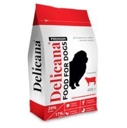 Delicana сух.д/собак мелких пород говядина 400г / 1*20