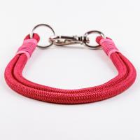 Ошейник капроновый Dog&Vogue Rope круглого плетения красный 10мм*60см