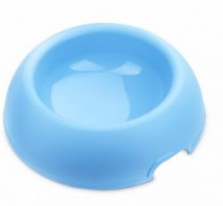 Миска "пончик" 400 мл голубая 1х90 шт