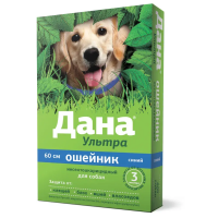 Дана Ультра ошейник синий (для собак, 60 см), инсектоакарицидный