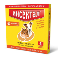 ИНСЕКТАЛ Капли 6пип для собак и кошек 4-10кг